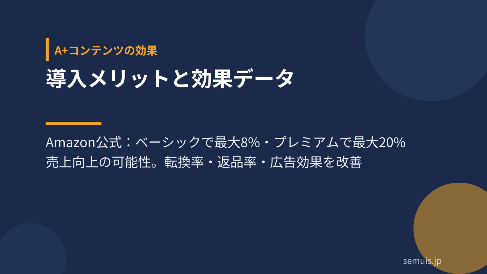 A+コンテンツ導入のメリットと効果データ
