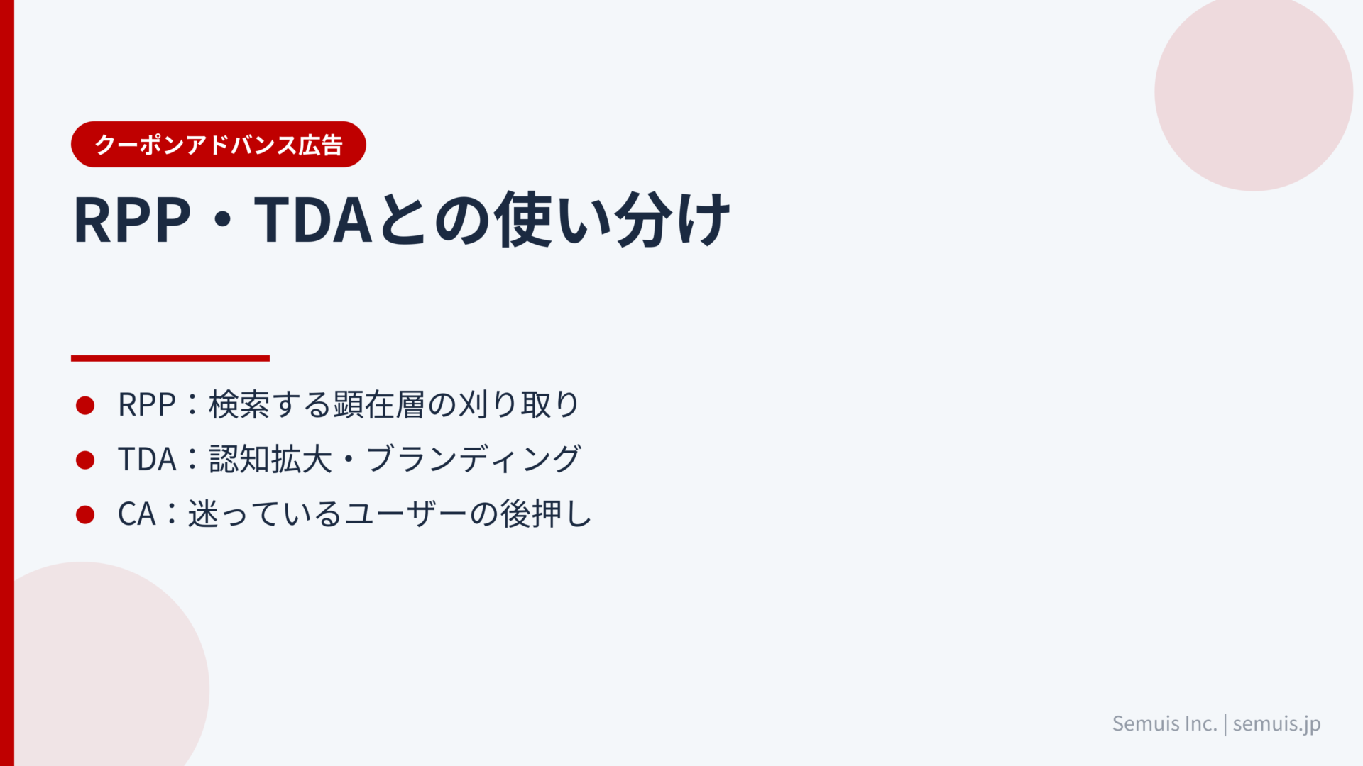 RPP広告・TDAとの違いと使い分け