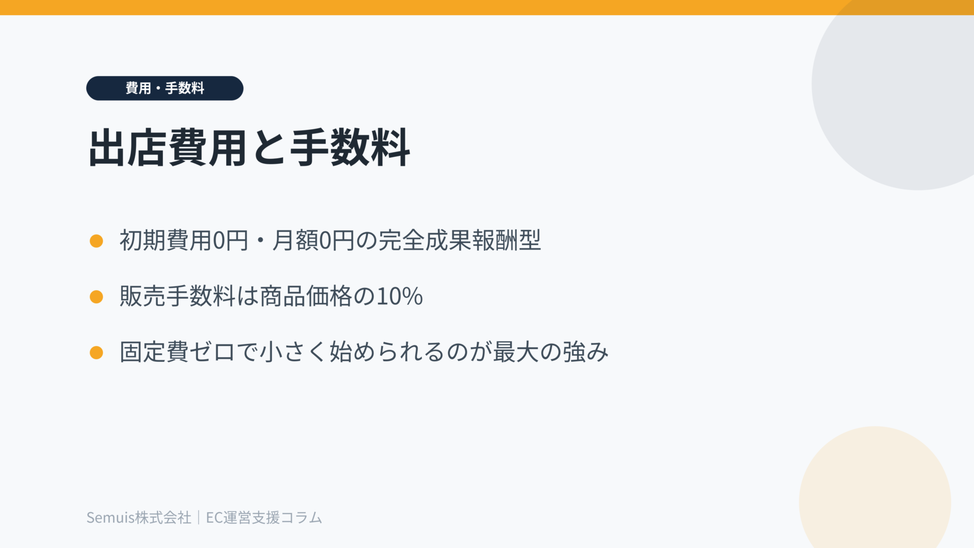 メルカリShopsの出店費用と手数料
