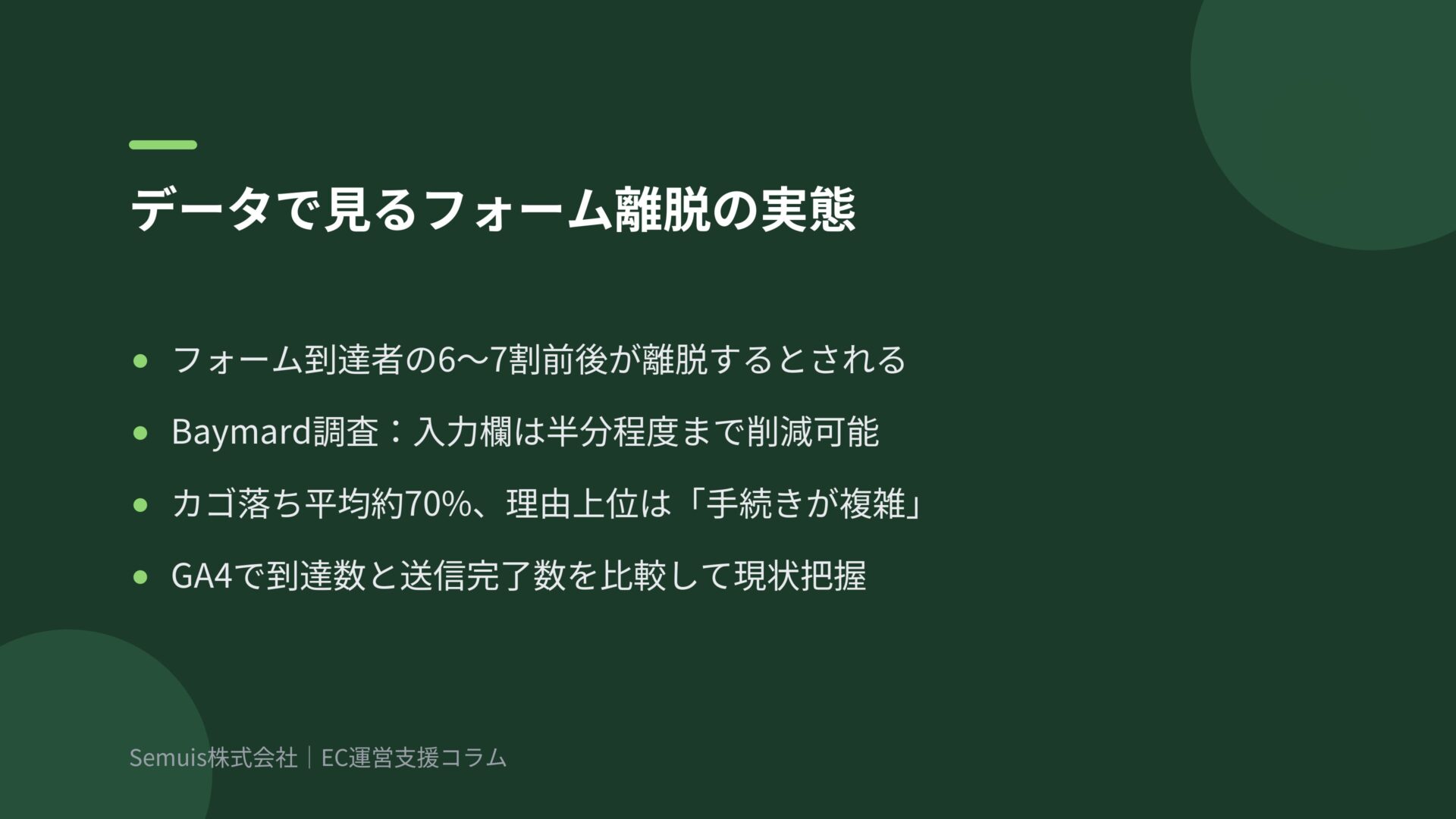 フォーム離脱はなぜ起きる?データで見る離脱の実態