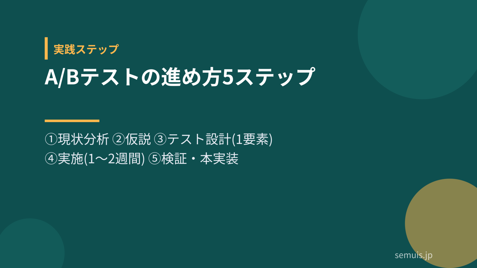 A/Bテストの進め方5ステップ