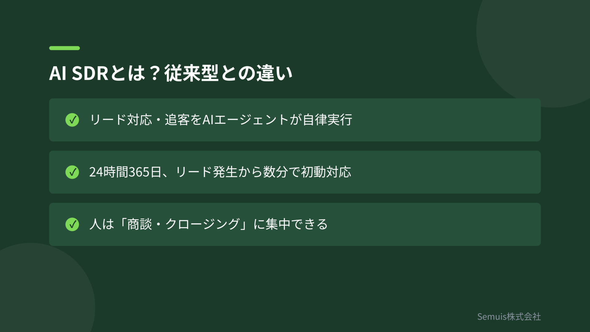 AI SDRとは?従来型との違い