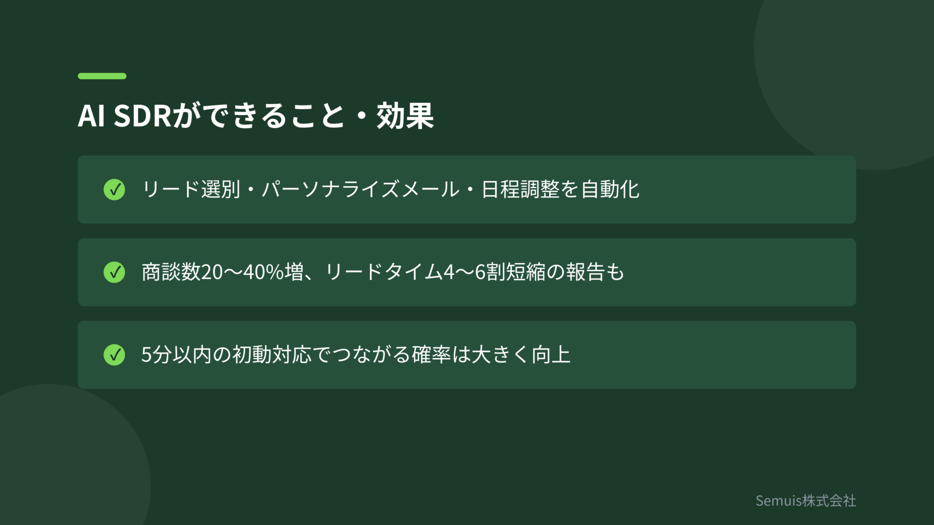 AI SDRができること・効果