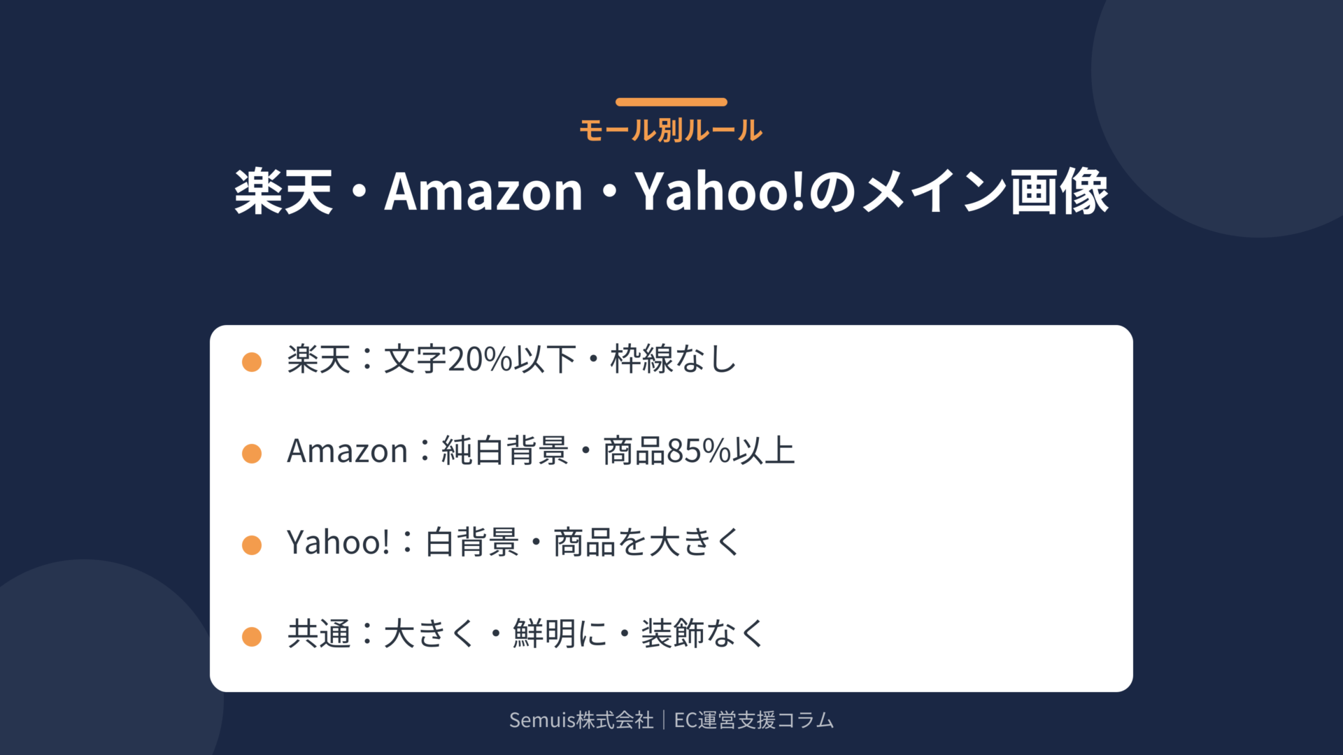 楽天・Amazon・Yahoo!のメイン画像ルール