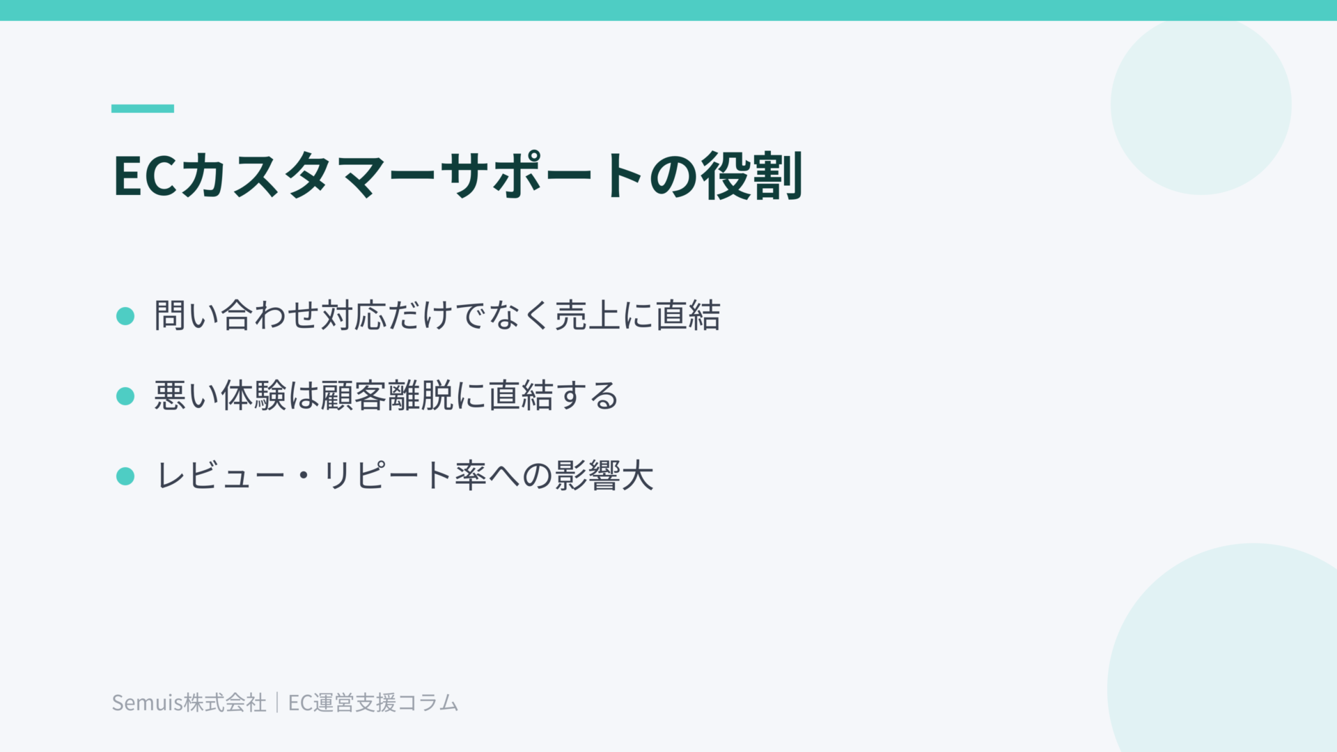 ECカスタマーサポートの役割と重要性