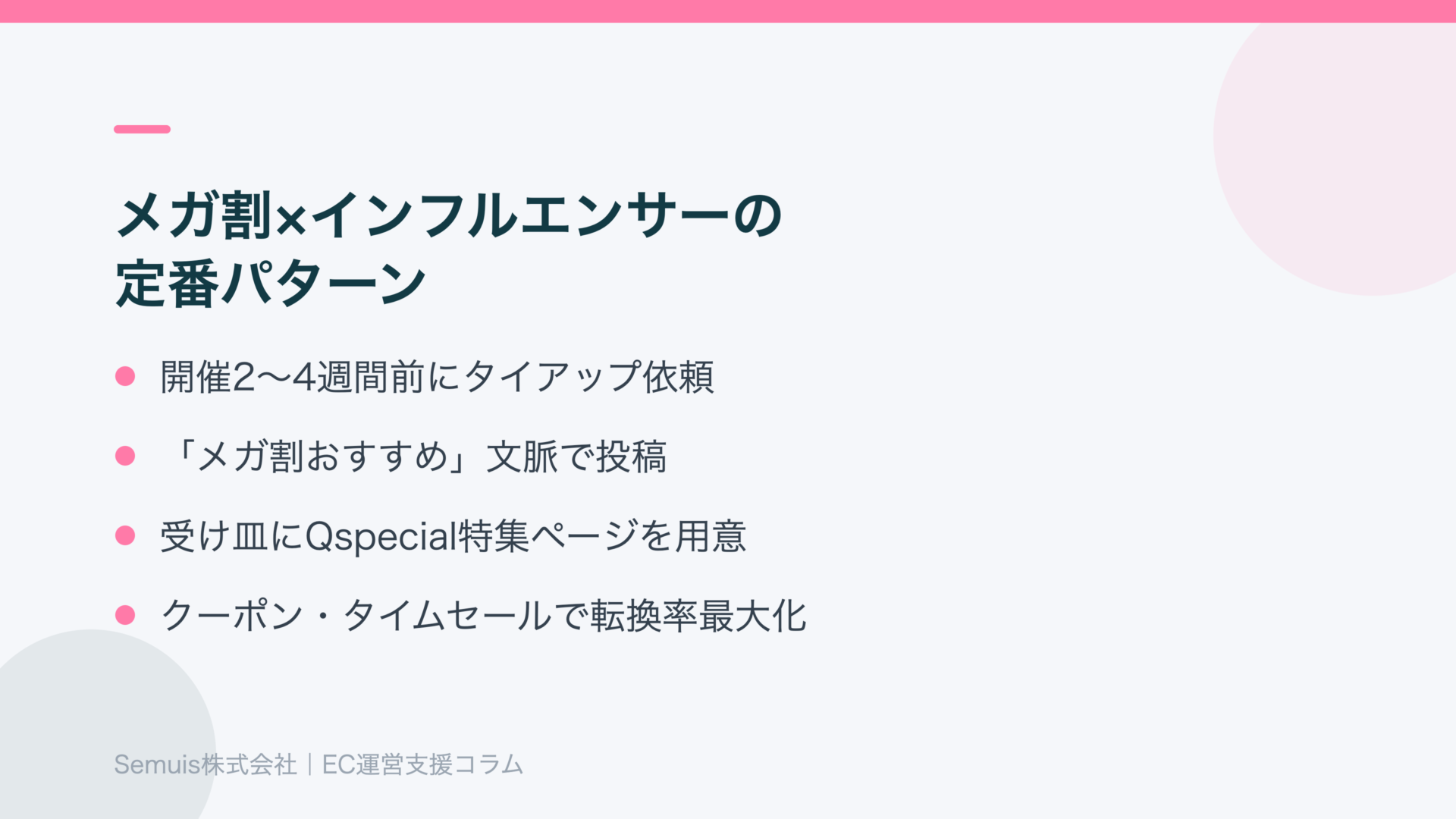 メガ割×インフルエンサーの定番パターン