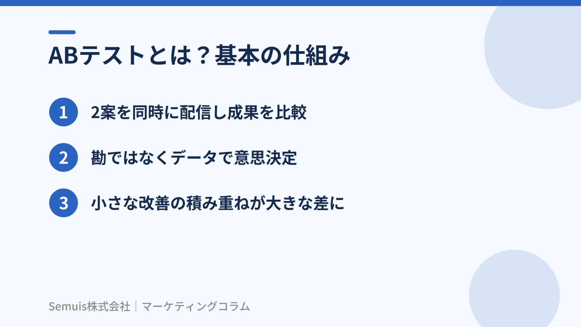 ABテストとは?基本の仕組み