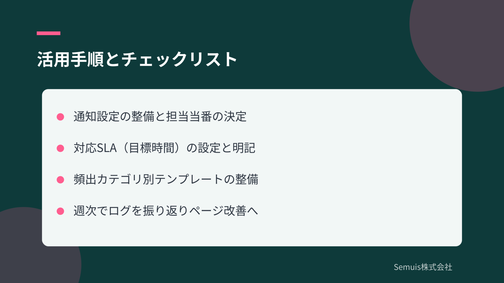 活用手順とチェックリスト