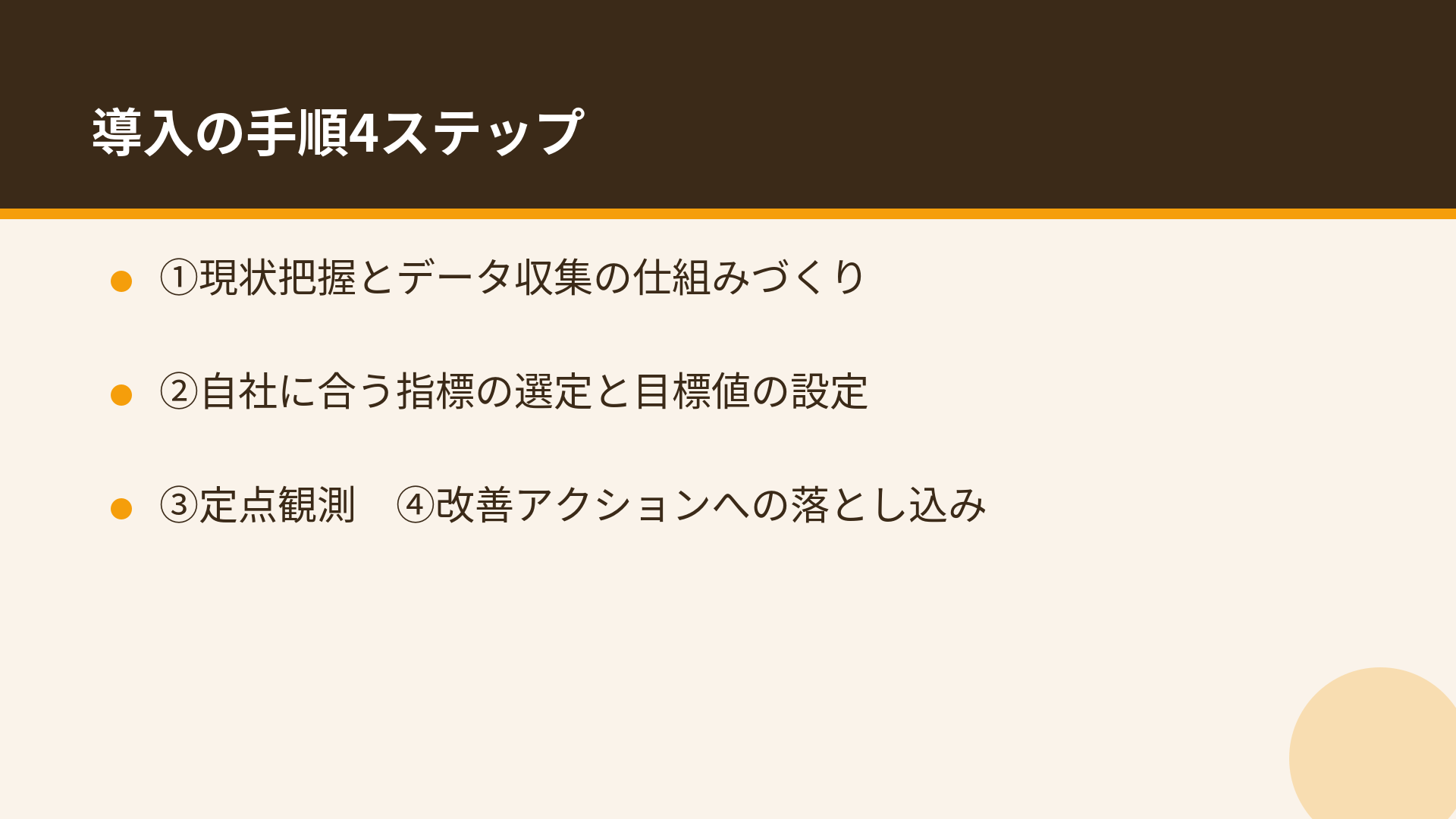 物流KPI導入の手順4ステップ
