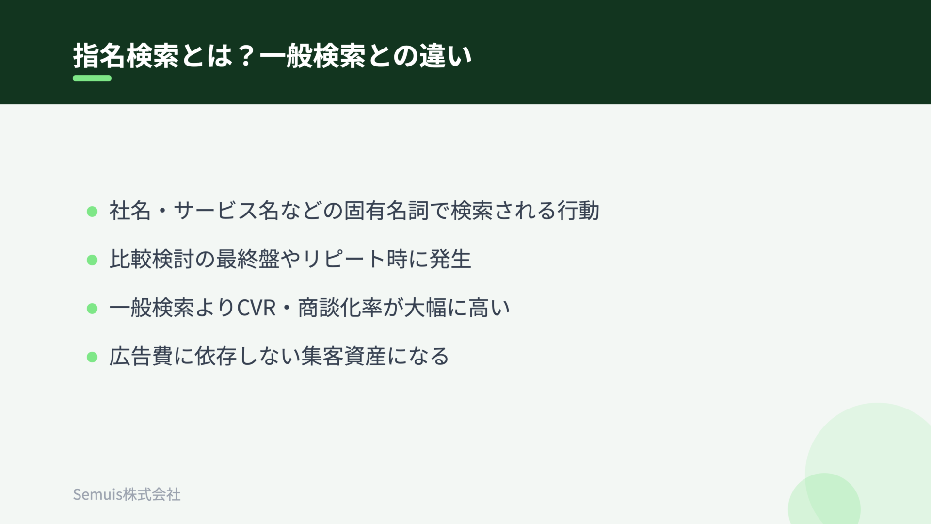 指名検索とは？一般検索との違い