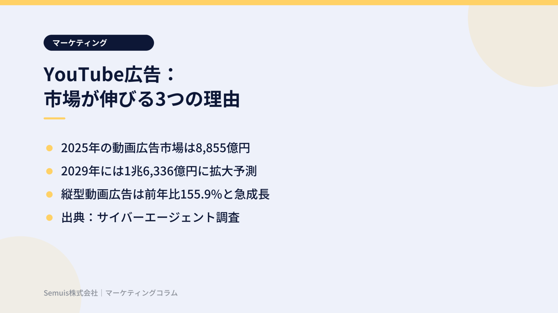 YouTube広告の市場が伸びる3つの理由